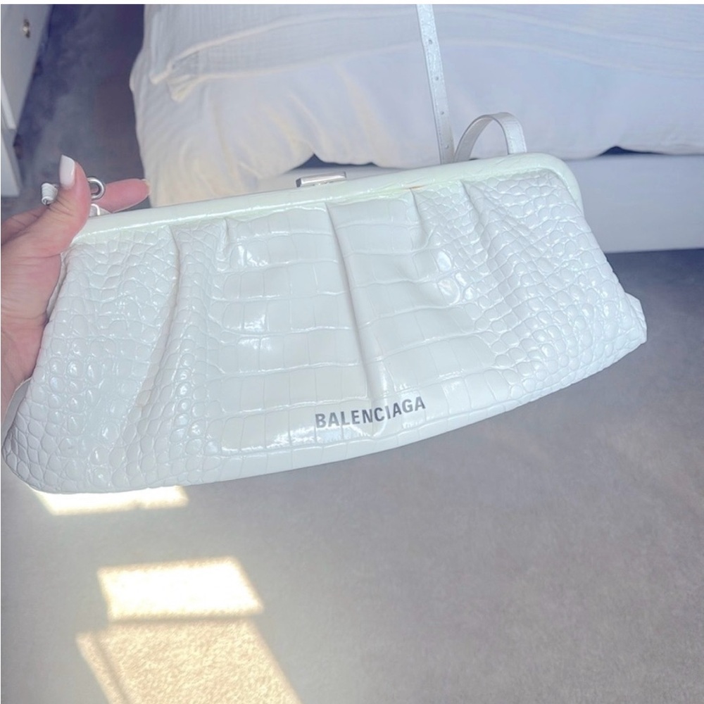 Balenciaga white bag